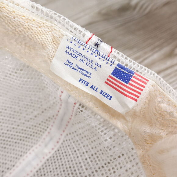 VINTAGE FREIGHTLINER TRUCK CENTERS DENIM BLUE JEAN USA MADE TRUCKER HAT CAP - Picture 10 of 11